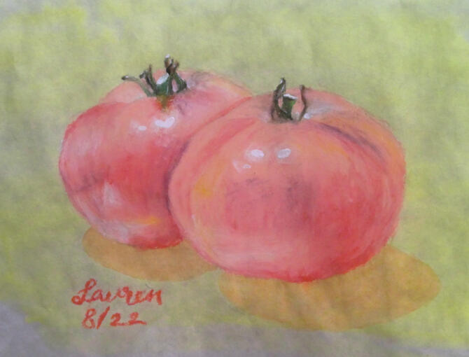 I draw in oil pastels...